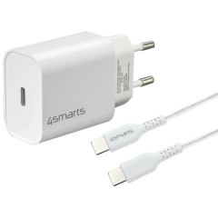 4Smarts Hurtig-oplader (USB-C) Hvid